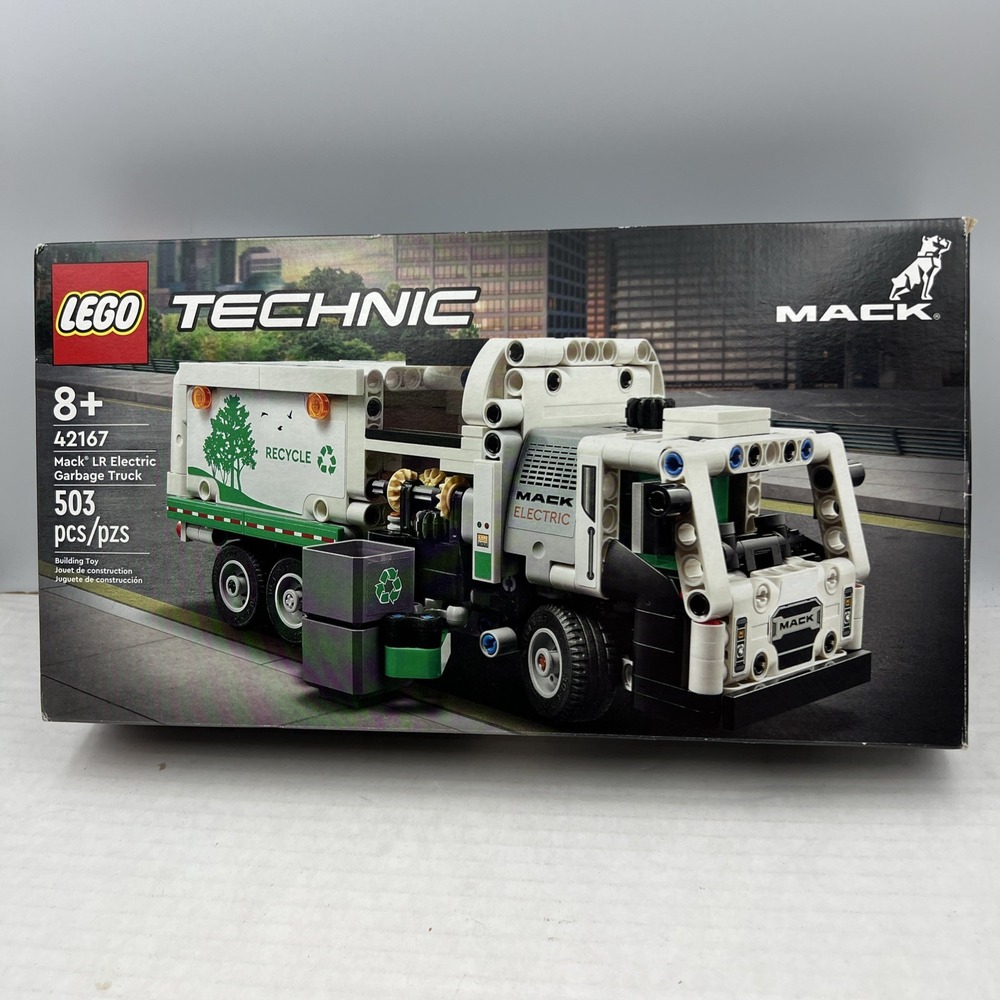 LEGO TECHNIC: Mack LR Electric Garbage Truck (42167)